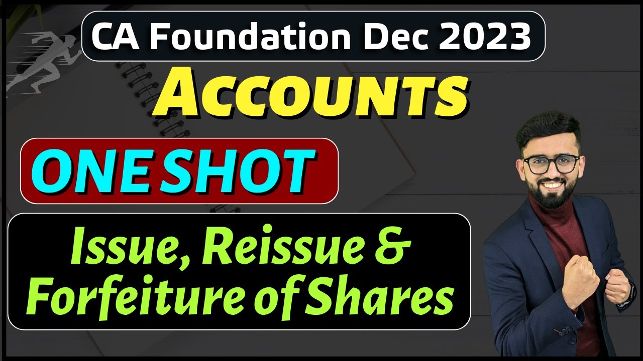 Company Accounts - Shares - All Important Questions | CA Foundation Accounts Marathon |
