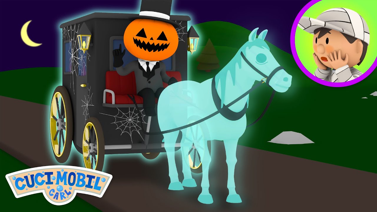 Kereta Seram Jack | Cuci Mobil Carl | Kartun Untuk Anak-Anak