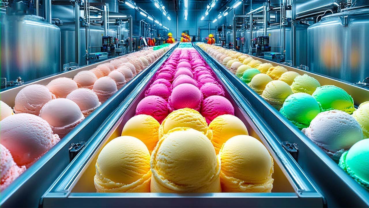 How Ice Cream Is Made in a Modern Factory | Advanced Technology Full Process | Process Vision