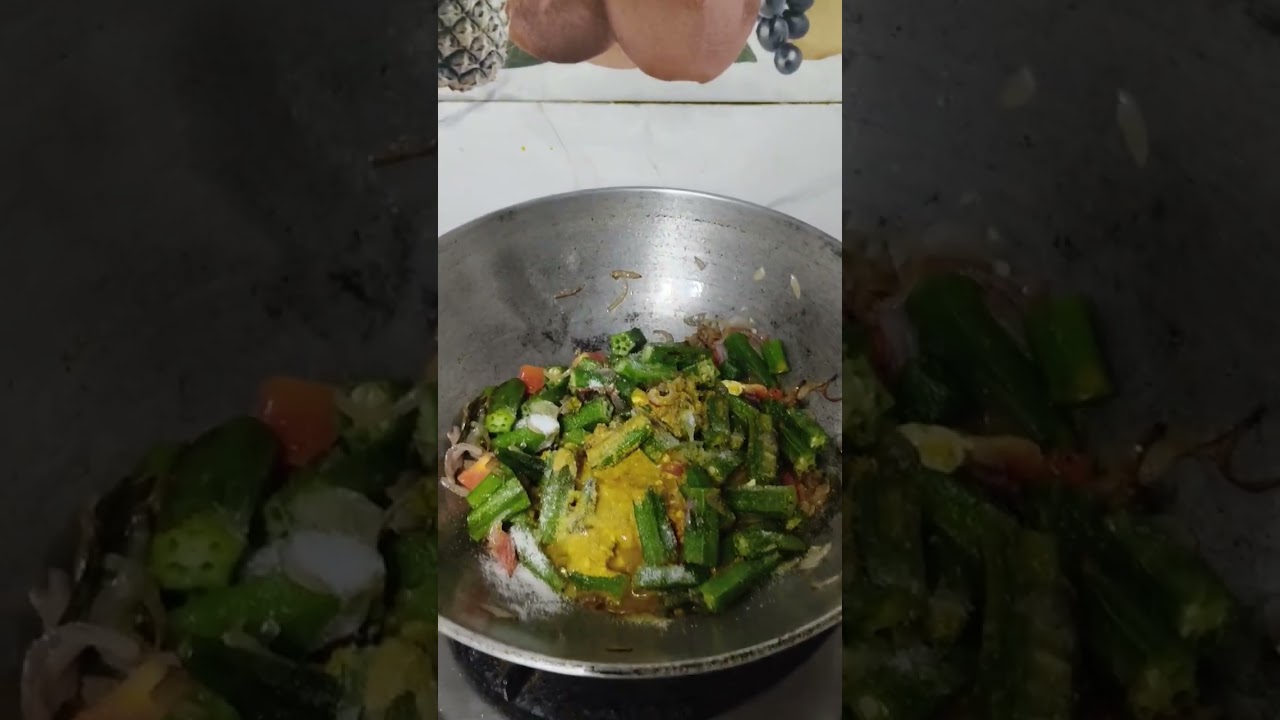 Dahi Bhindi With Roti #viral 
