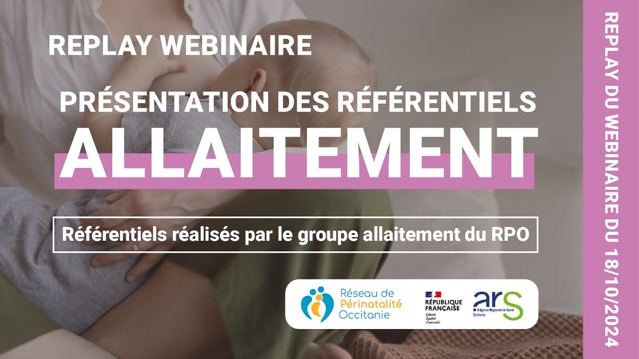 Webinaire - Présentation des référentiels allaitement