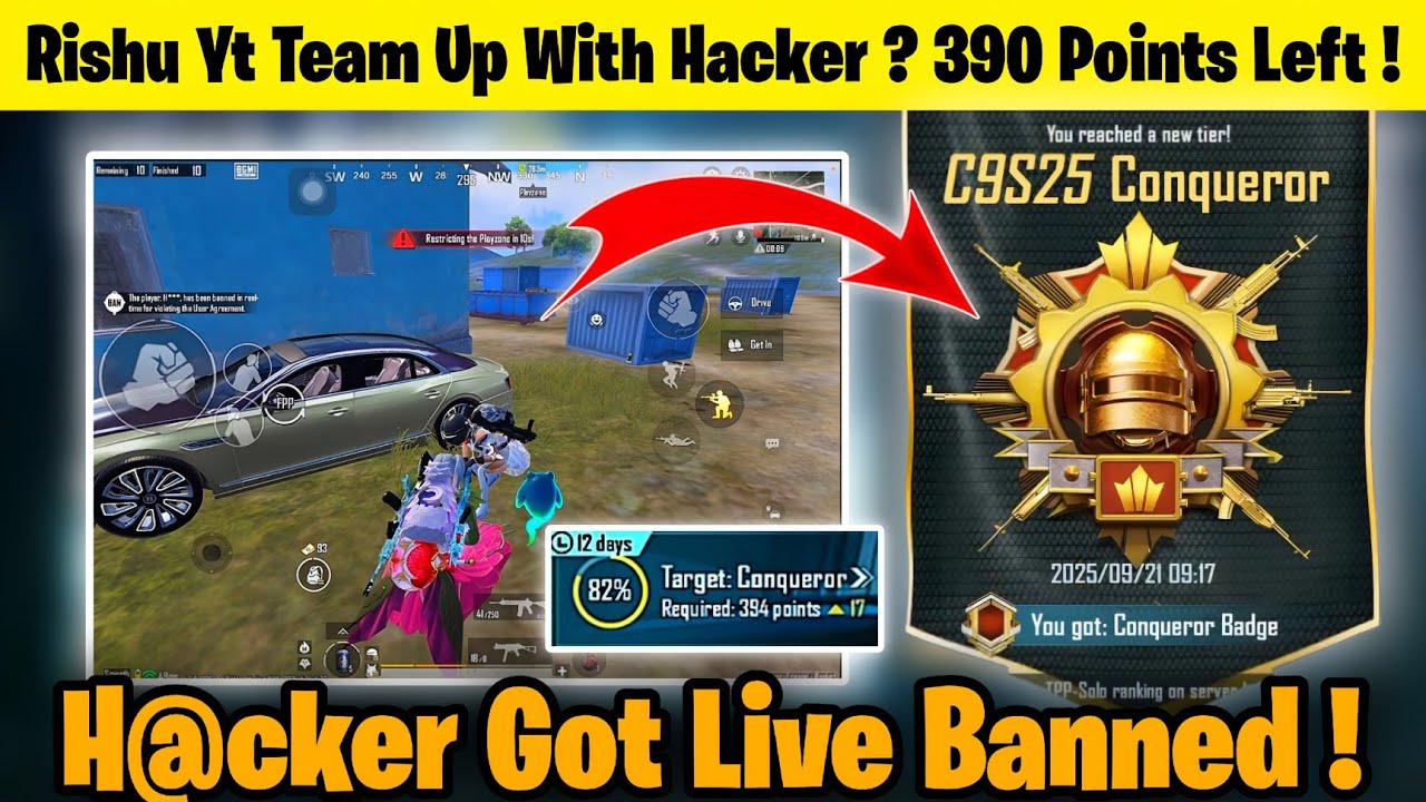 DAY🇮🇳50 :  @RISHUYTLIVE  Teaming Up With Hacker❓ Team Up Hacker Ke Sath ⁉️ Daily Targets 🎯 - Solo 