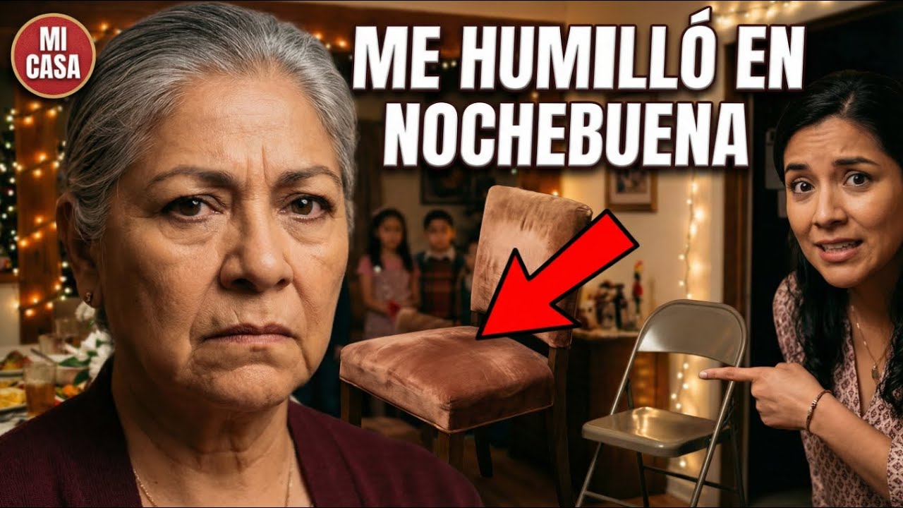 Mi nuera me quitó la cabecera en Nochebuena: “Ese lugar es para mi mamá.” Yo sentí lo que había..