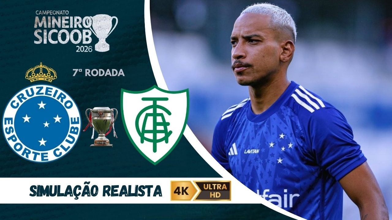 CRUZEIRO x AMÉRICA-MG | CAMPEONATO CARIOCA | AO VIVO E COM IMAGENS | SIMULAÇÃO PES21