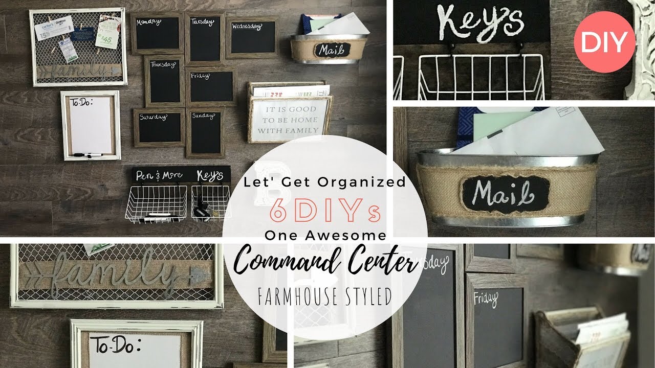 6 DIYs for Command Center | Dollar Tree DIY | Farmhouse Style | Ashleigh Lauren