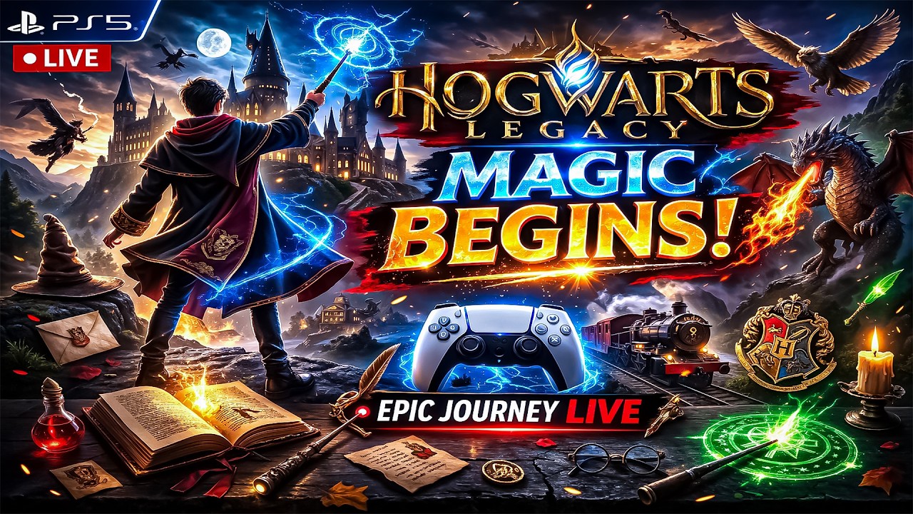 Hogwarts Legacy PS5 Gameplay Live 🔥|Magical Adventure Begins 🧙‍♂️✨| StoryBuff