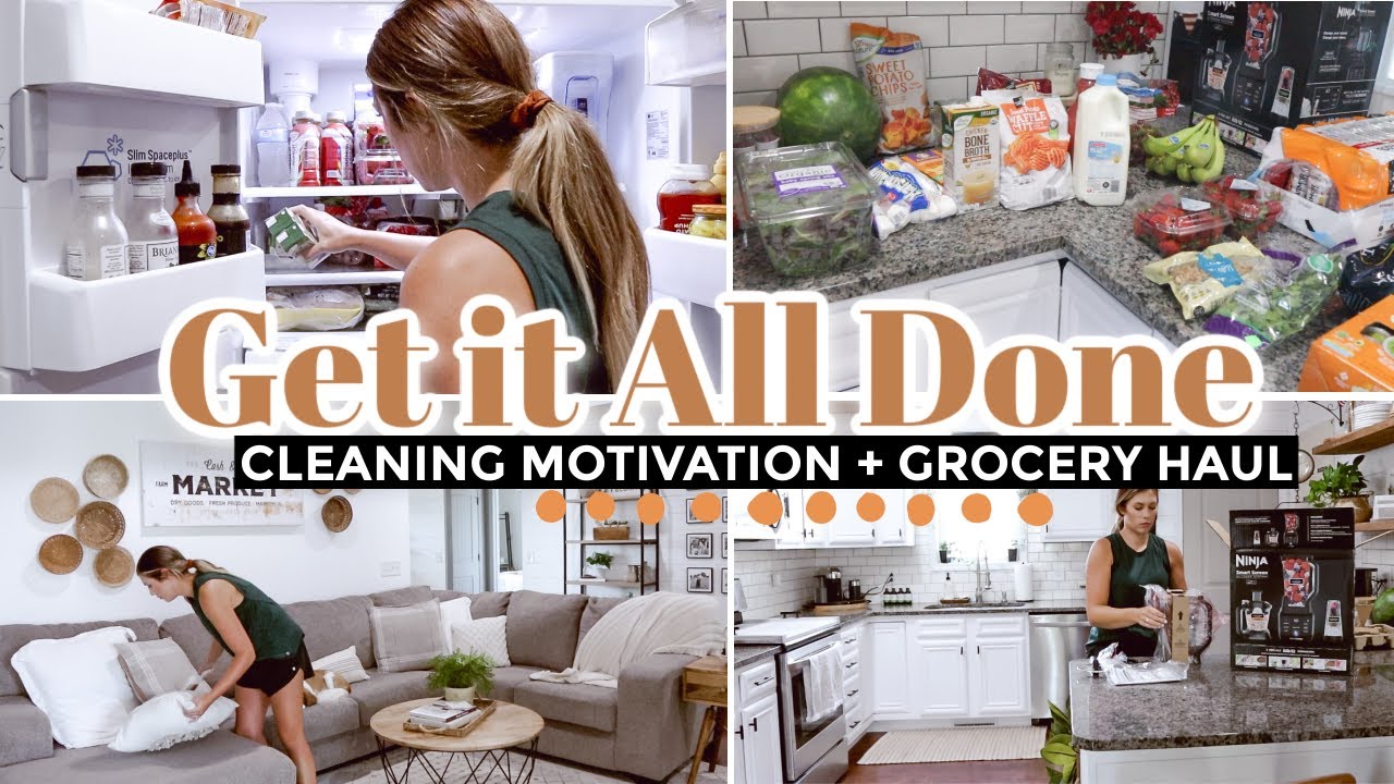 *NEW* GET IT ALL DONE WITH ME | WEEKLY GROCERY HAUL + EXTREME CLEANING MOTIVATION BEFORE GUESTS!