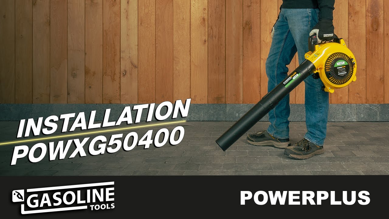 POWERPLUS - De POWXG50400 bladblazer installeren!