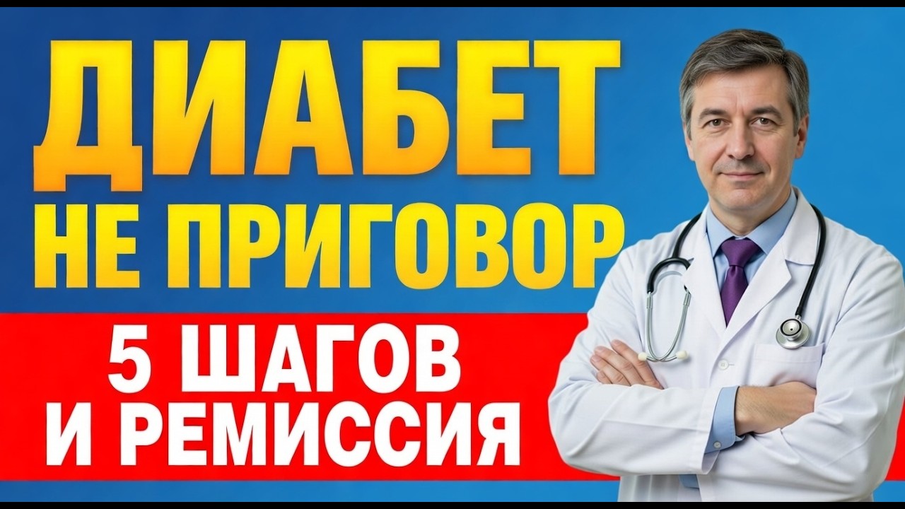 Как ВЫЛЕЧИТЬ диабет 2 типа: 5 простых шагов, которые снижают сахар мощнее таблеток