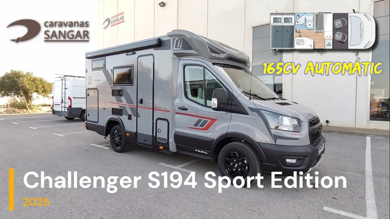 2025 Challenger S194 Sport Edition 165CV AUTOMÁTICA - CARAVANAS SANGAR