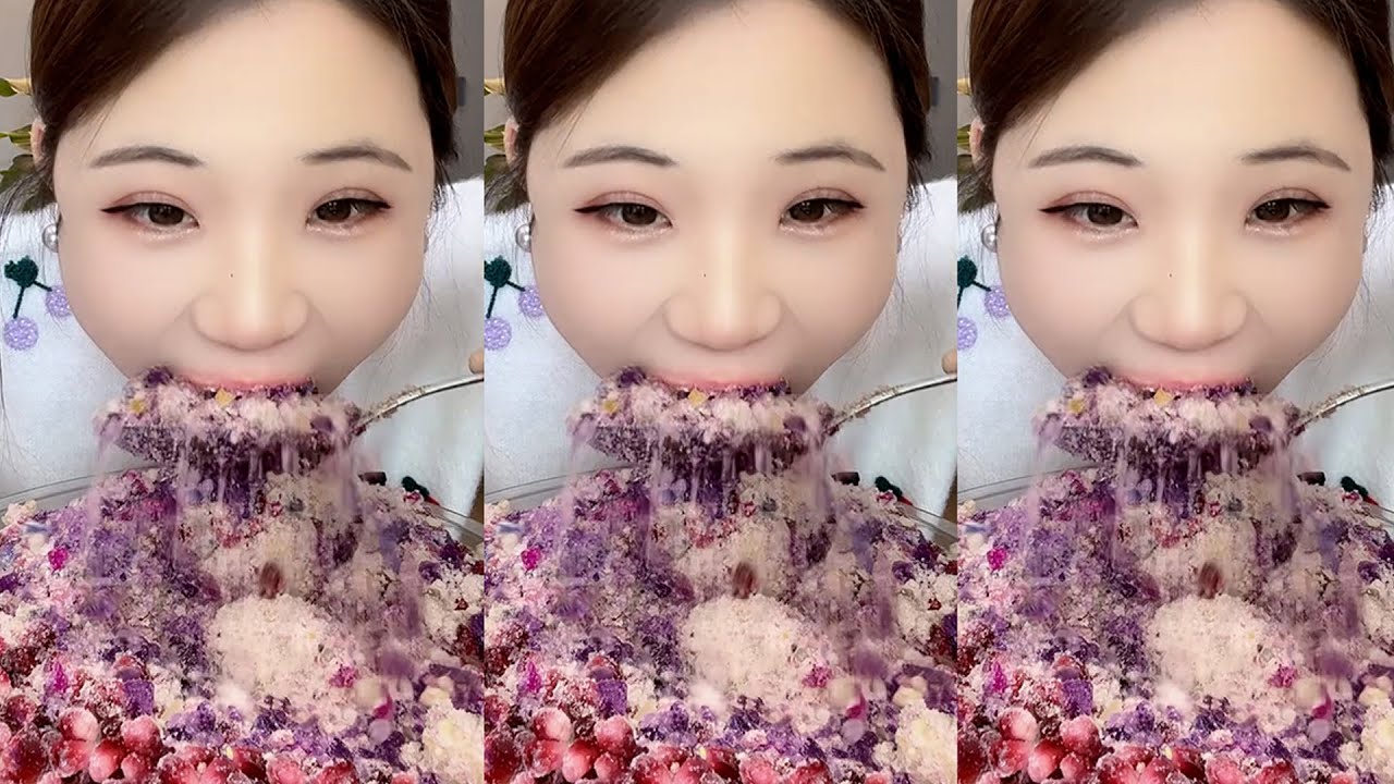 only YY ASMR - Ice Eating ASMR- Freezer Frost Eating ❄️❄️❄️