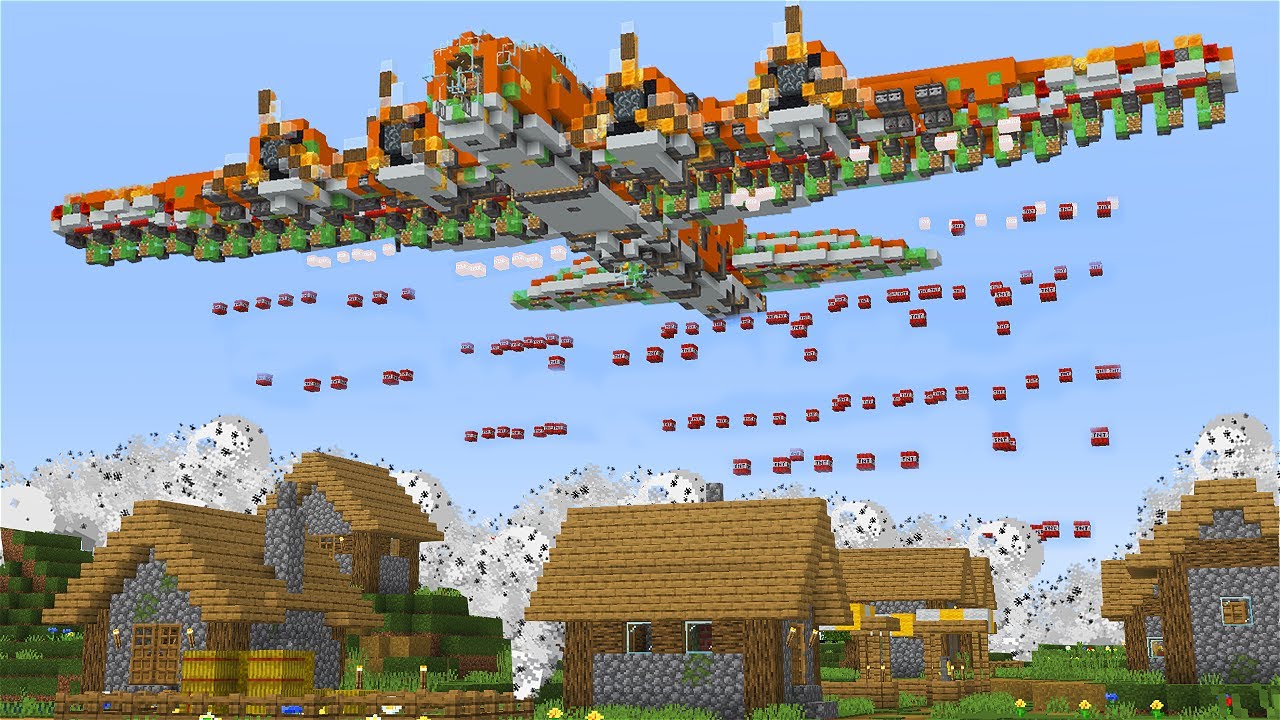 I Built a Minecraft Bomber Plane...