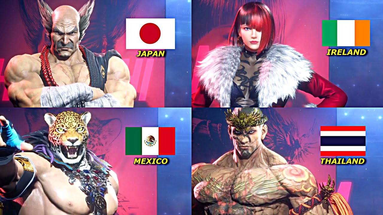 Tekken 8 &mdash; ВСЕ национальности бойцов (2025)