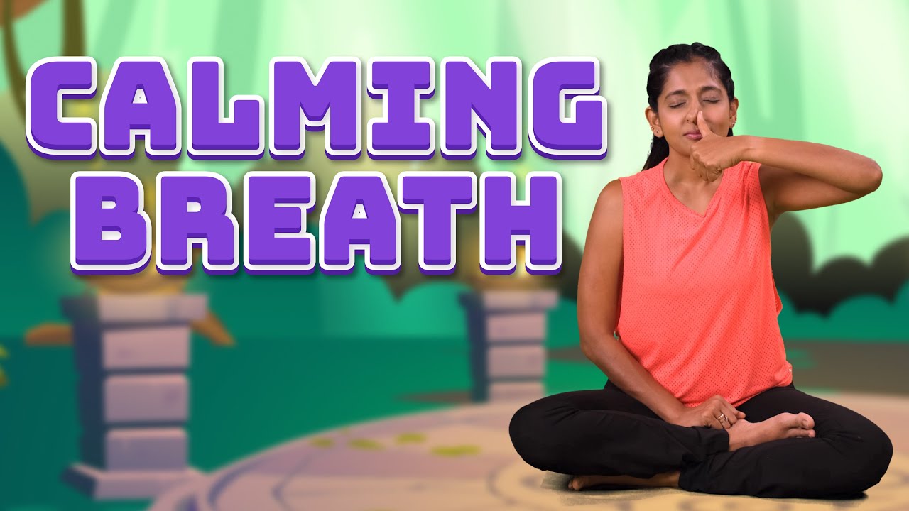 Calming Breathing Exercise for Kids | Single Nostril Breathing | Kids Yoga | Yoga Guppy