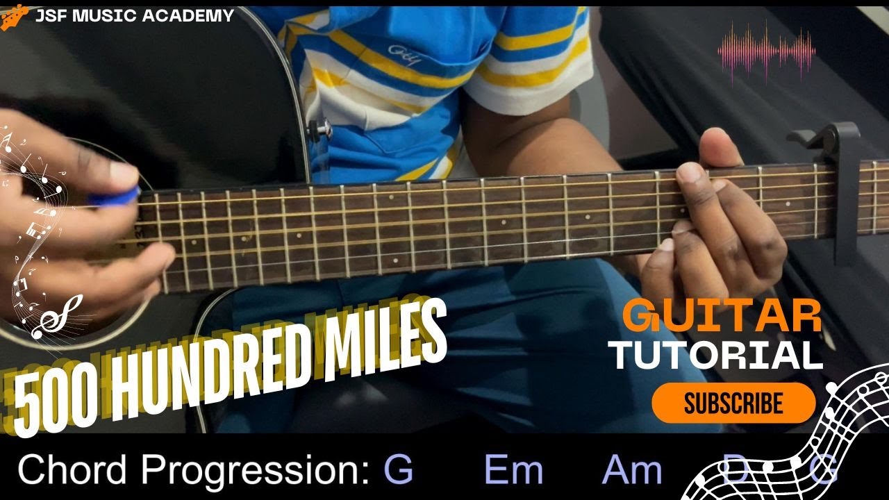 How to Play 500 Miles on Guitar - EASY Tutorial for Beginners