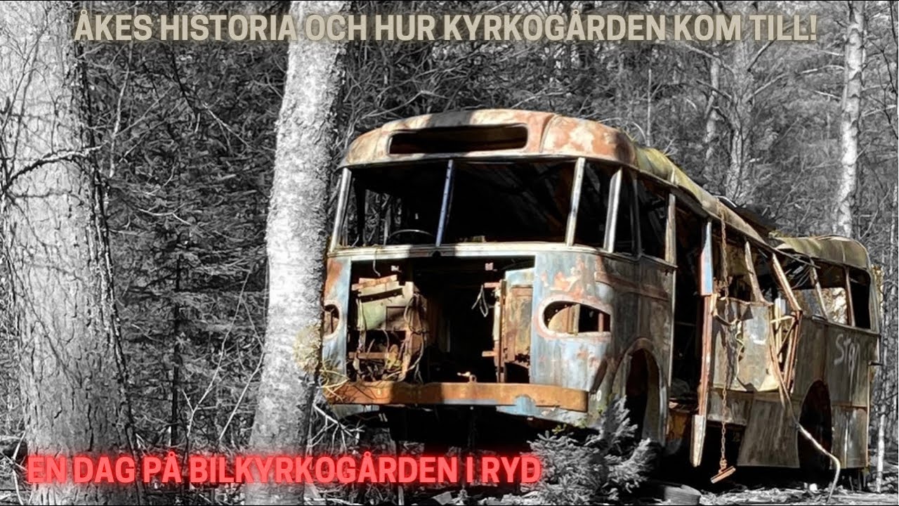 Besöker Bilkyrkogården i Ryd |Åke Danielssons Historia| Kyrkö Mosse Bilkyrkogård|Gamla Volvobilar?