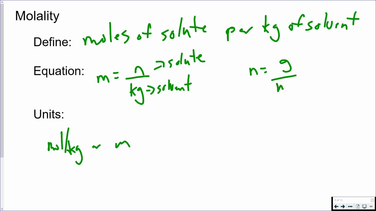 molality