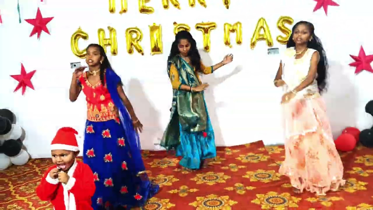 Anandham Santhosham Song Dance Performance #honeyhappyworld #christmascelebration 