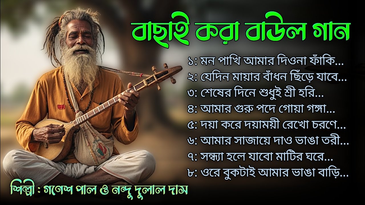 বাছাই করা সেরা বাউল গান || Selected Best Baul Songs || Baul Audio Jackbox || Ganer Ektara Album- 10