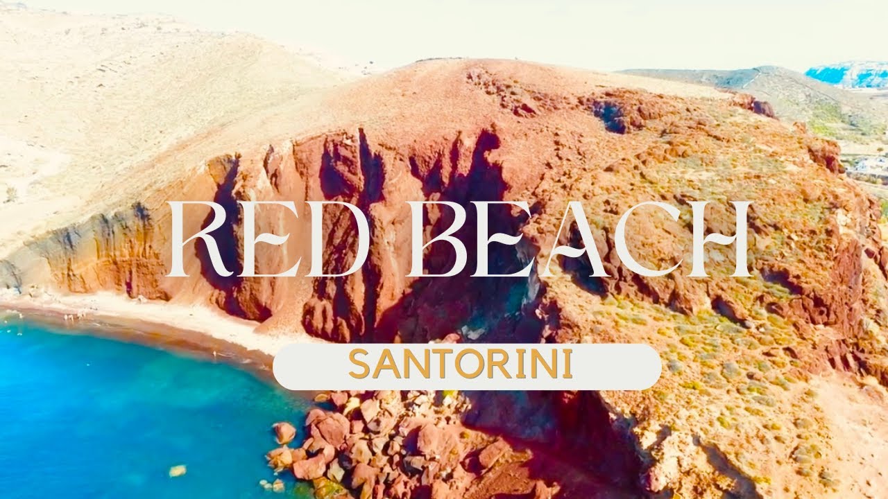 RED BEACH -  SANTORINI island. (Greece) FullHD 1080