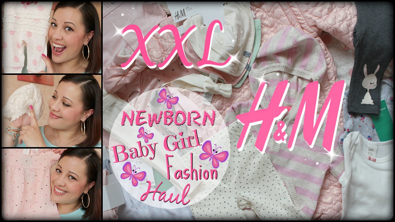 H&M NEWBORN BABY GIRL FASHION HAUL / BABY ERSTAUSSTATTUNG | NatBittersweet | HD