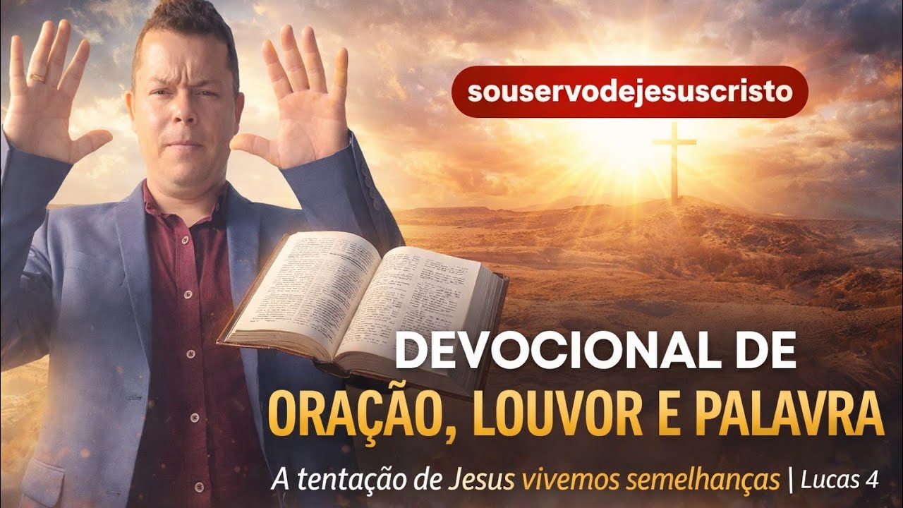 Devocional de Oração, Louvor e a Palavra  Deus! Série: A tentação de Jesus vivemos Similaridades Lc4