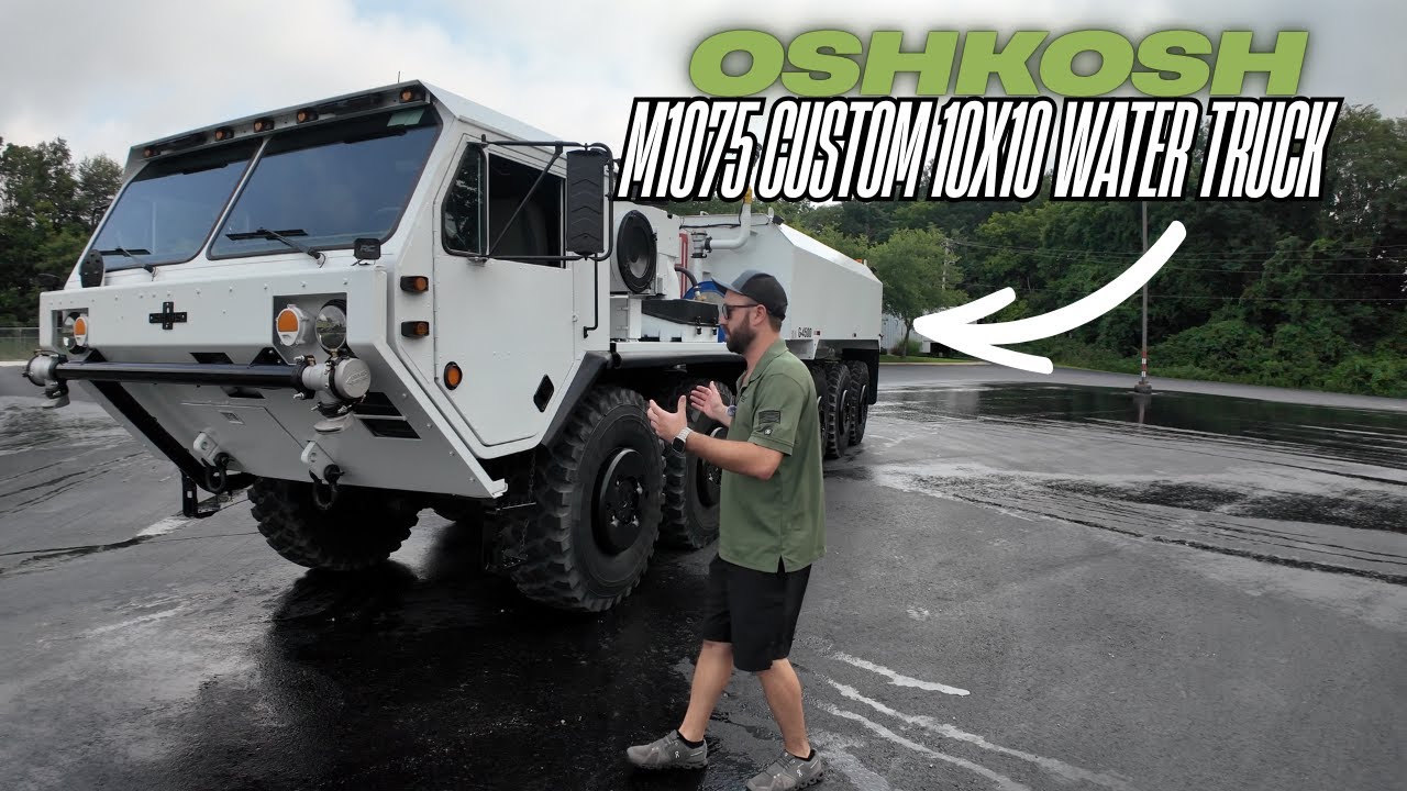 We just finished our OshKosh M1075 Custom 10x10 Water Truck!