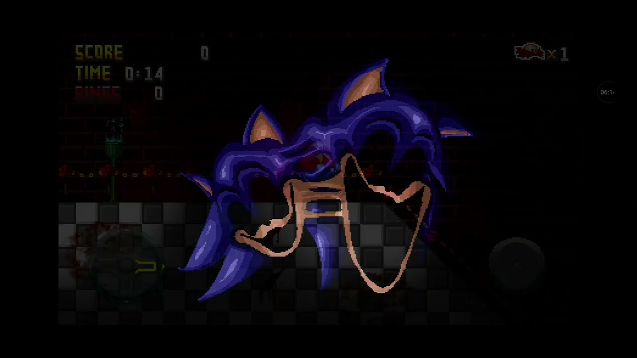 Eu me dando mal com o sonic.exe do one more time(nenhum susto.)