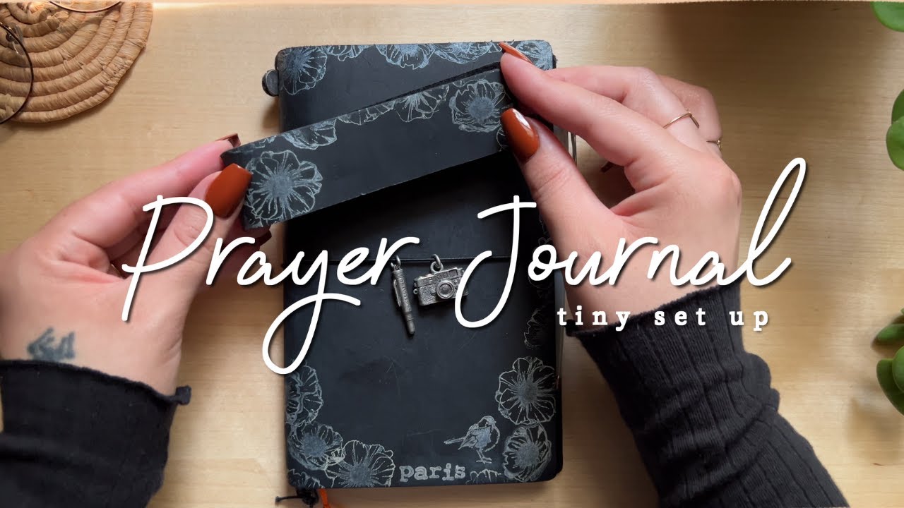 Easy Prayer Journal Set up | Cut my Traveler's Notebook to fit B6 Slim