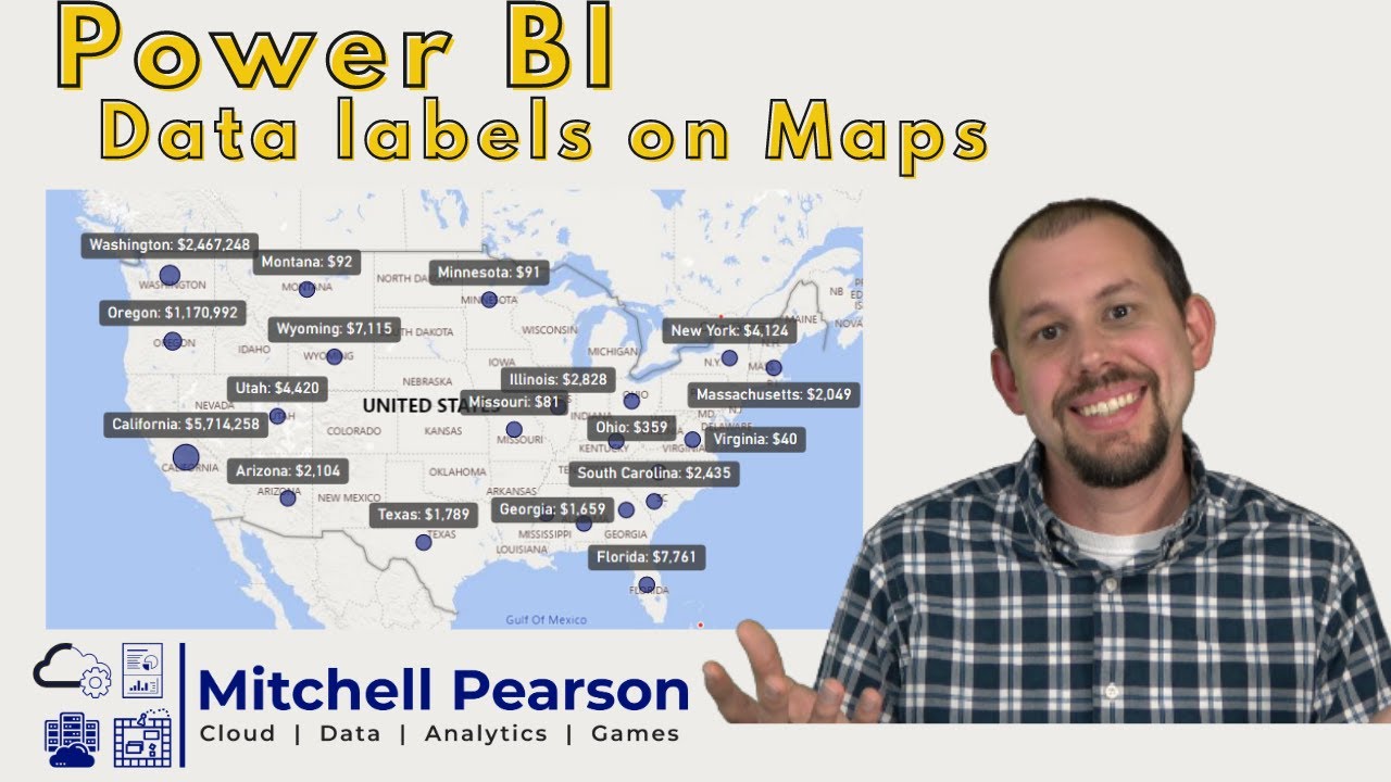 Как добавить метки данных на карты в Power BI! Советы и рекомендации.