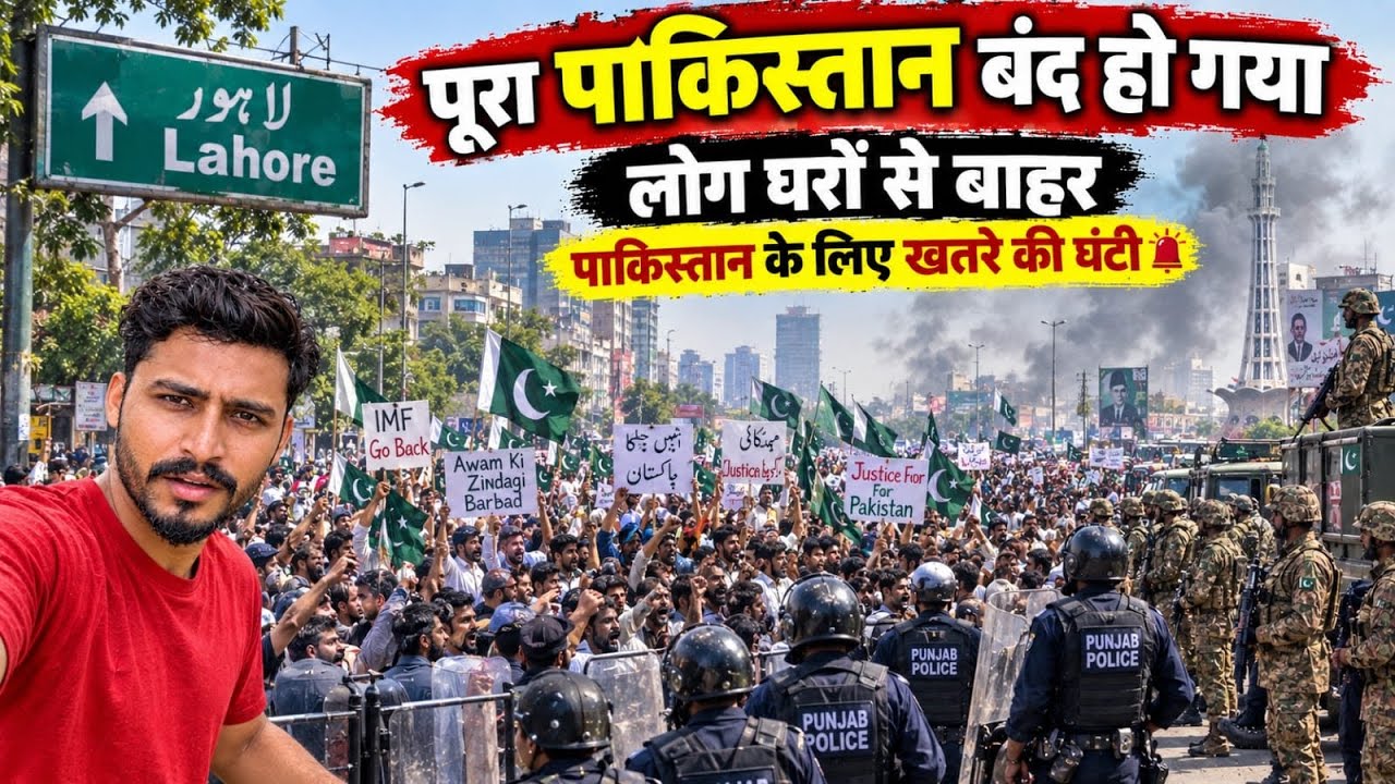 Pakistan Is Shut Down! People Flood the Streets in Lahore 🇵🇰