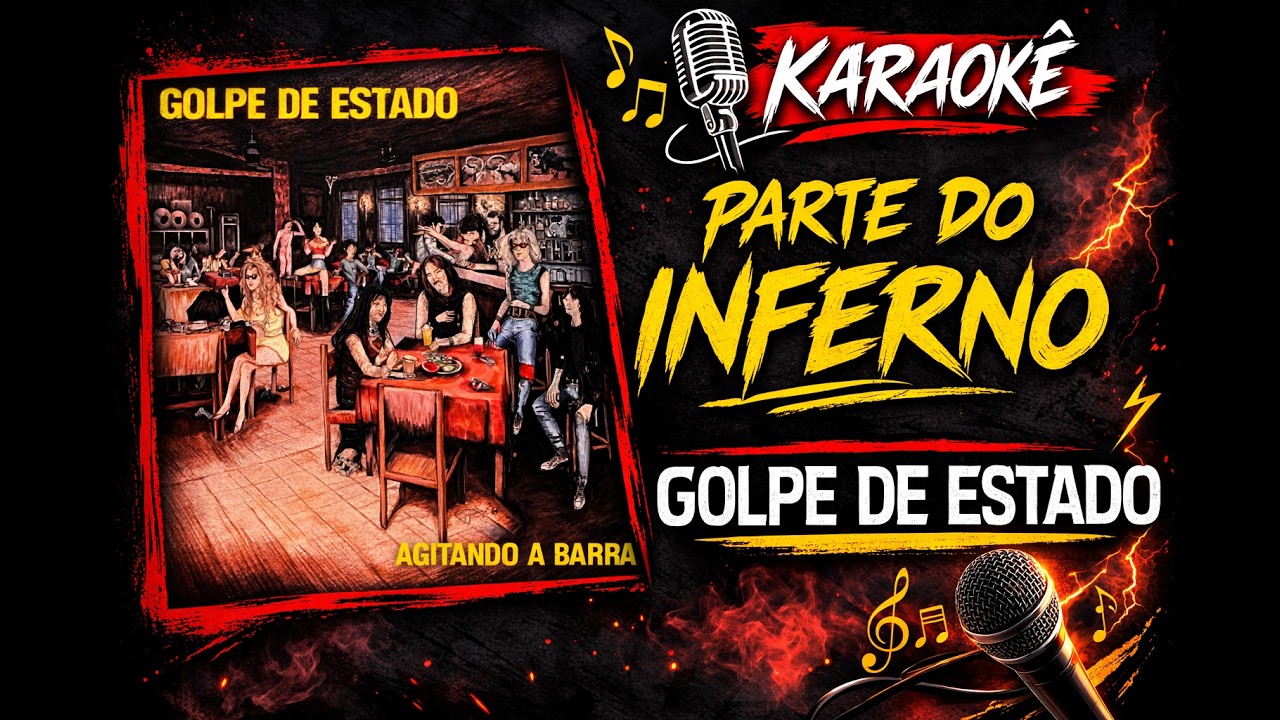 🎤 Parte do Inferno – Golpe de Estado | Karaokê Metal Nacional 🎸🔥