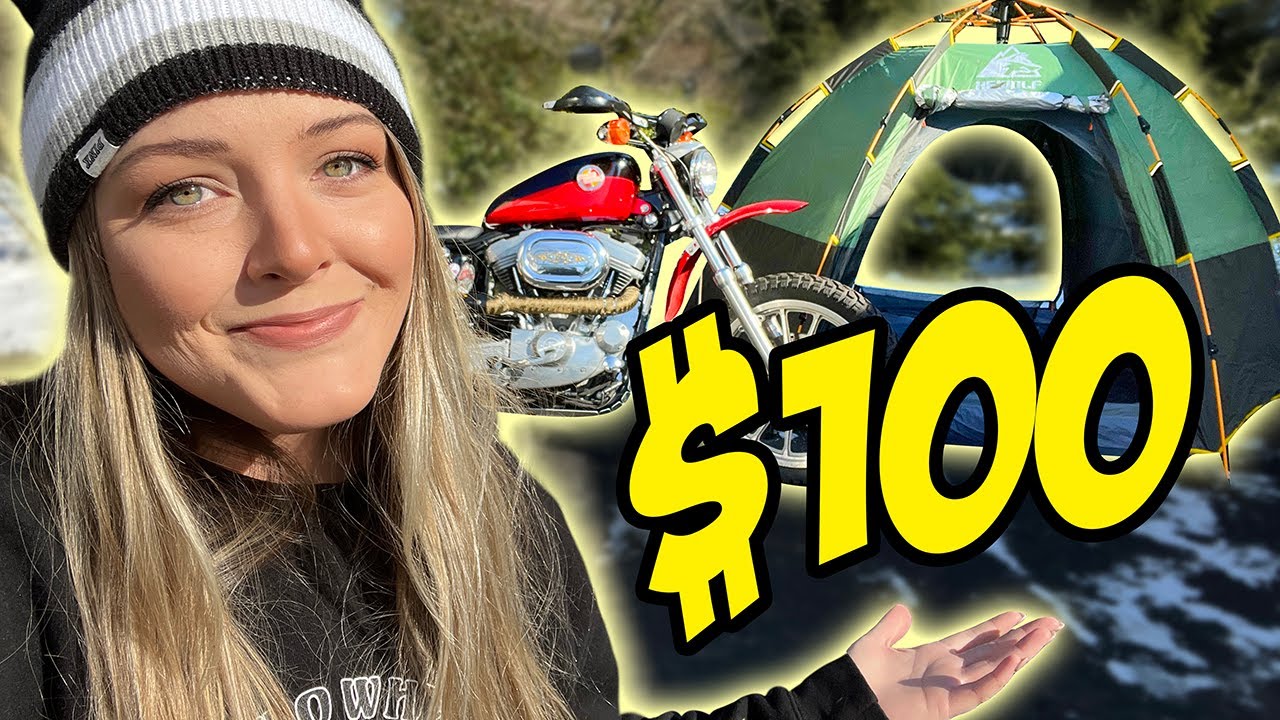 The CHEAPEST way to go Motorcycle Camping!