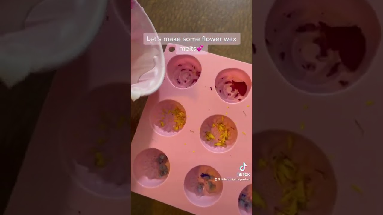 Making rose wax melts