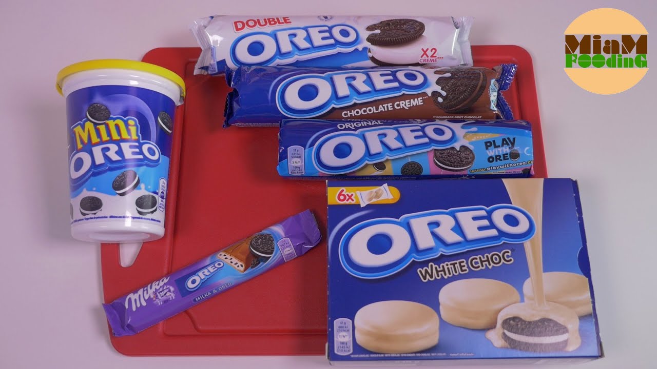 [OREO] White Choc, Chocolate Creme, Double, Original, Milka & Mini - Miam Fooding unboxing food