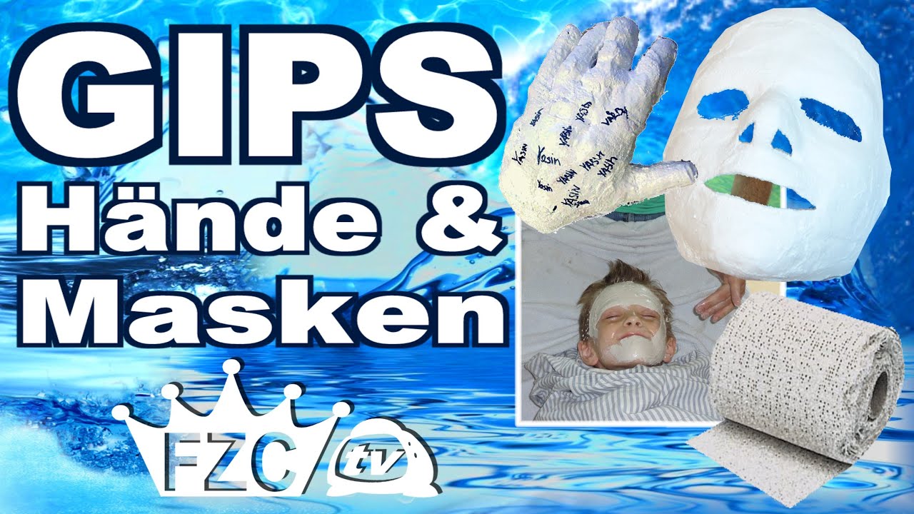 Gipsmasken und Gipsh&auml;nde GYPSUM Anleitung selber machen GIPS FZCtv