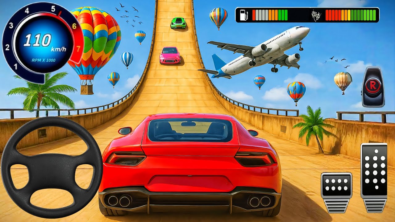Impossible GT Car Stunt Master Simulator – Mega Ramp Race 3D Challenge – Android Gameplay 2025
