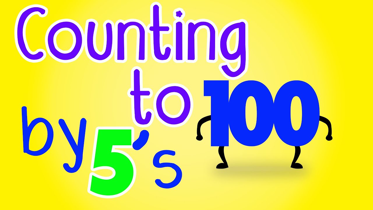 Liedje om tot 100 te tellen in stappen van 5 &ndash; Tellen tot 100 in stappen van 5 &ndash; Tellen tot 100 in stappen van 5 &ndash; Tellen tot 100 in stappen van 5 voor kinderen