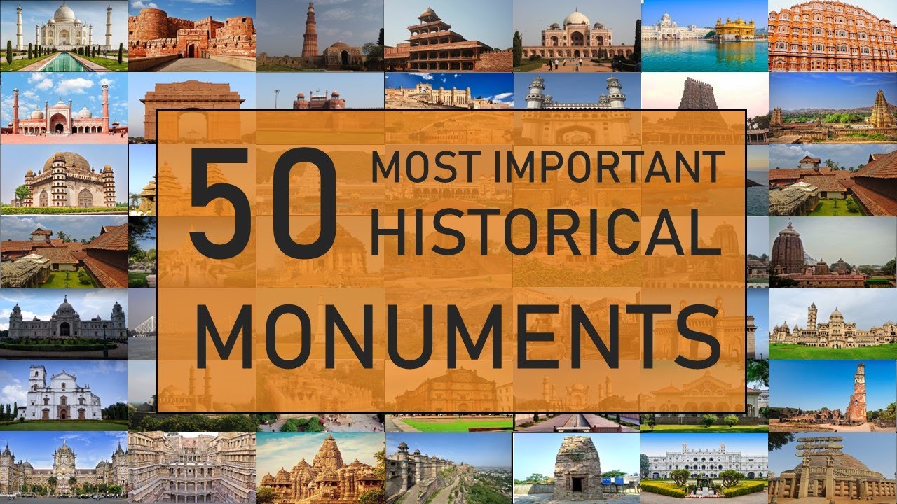 50 самых известных исторических памятников Индии | Популярные индийские памятники, выпуск NATA JE...