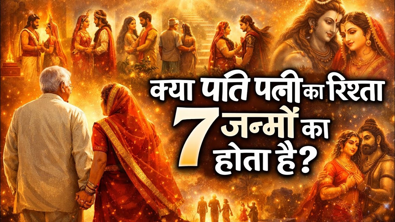 ❤️🙏 क्या पति पत्नी का 7 जन्मों का रिश्ता होता है? | Vedic Truth of Saptapadi | Sanatan Dharma Story 