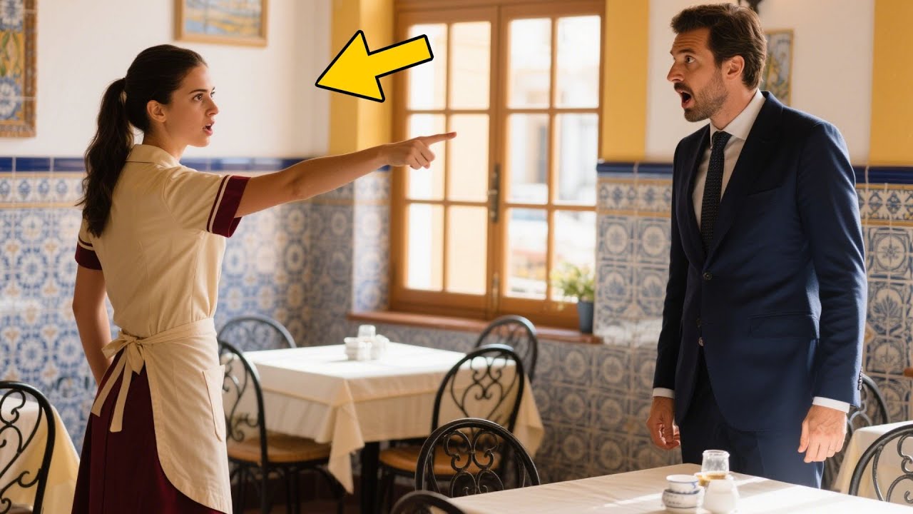 "VOCÊ SÓ SERVE PRA ISSO!" – MILIONÁRIO HUMILHA GARÇONETE... MAS ELA DISSE ALGO QUE NINGUÉM ESPERAVA