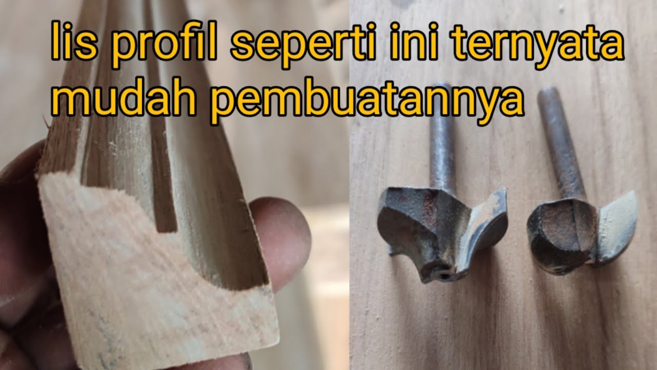 cara mudah membuat lis profil kayu