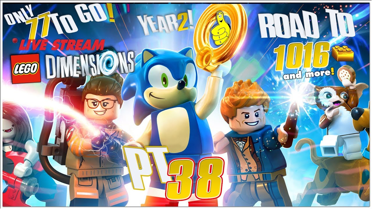 Lego Dimensions: Road to 1016 Gold Bricks LIVE STREAM Pt. 38 – HTG
