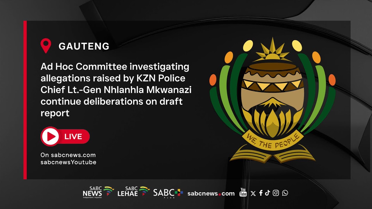 Ad Hoc Committee investigating allegations made by general Nhlanhla Mkwanazi| 22 September 2026