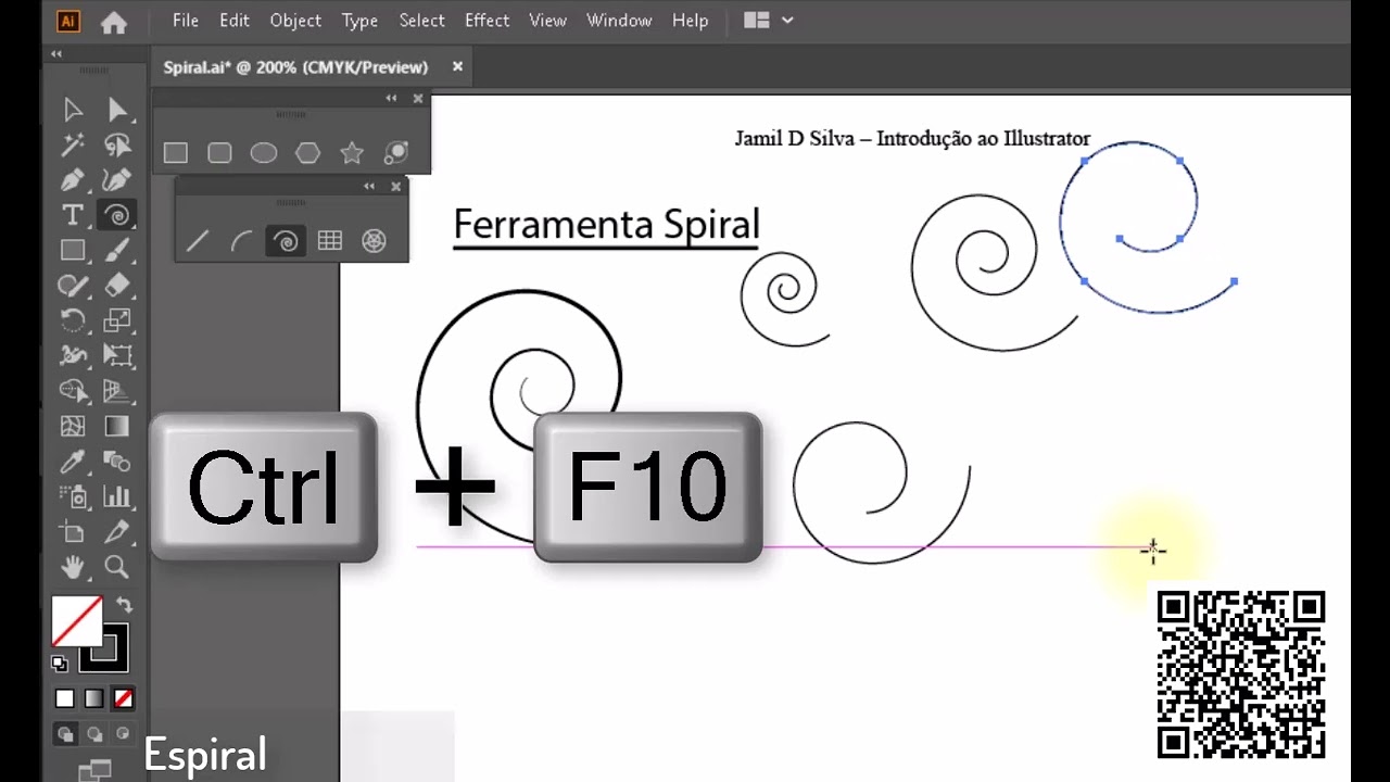 O Espiral no Illustrator