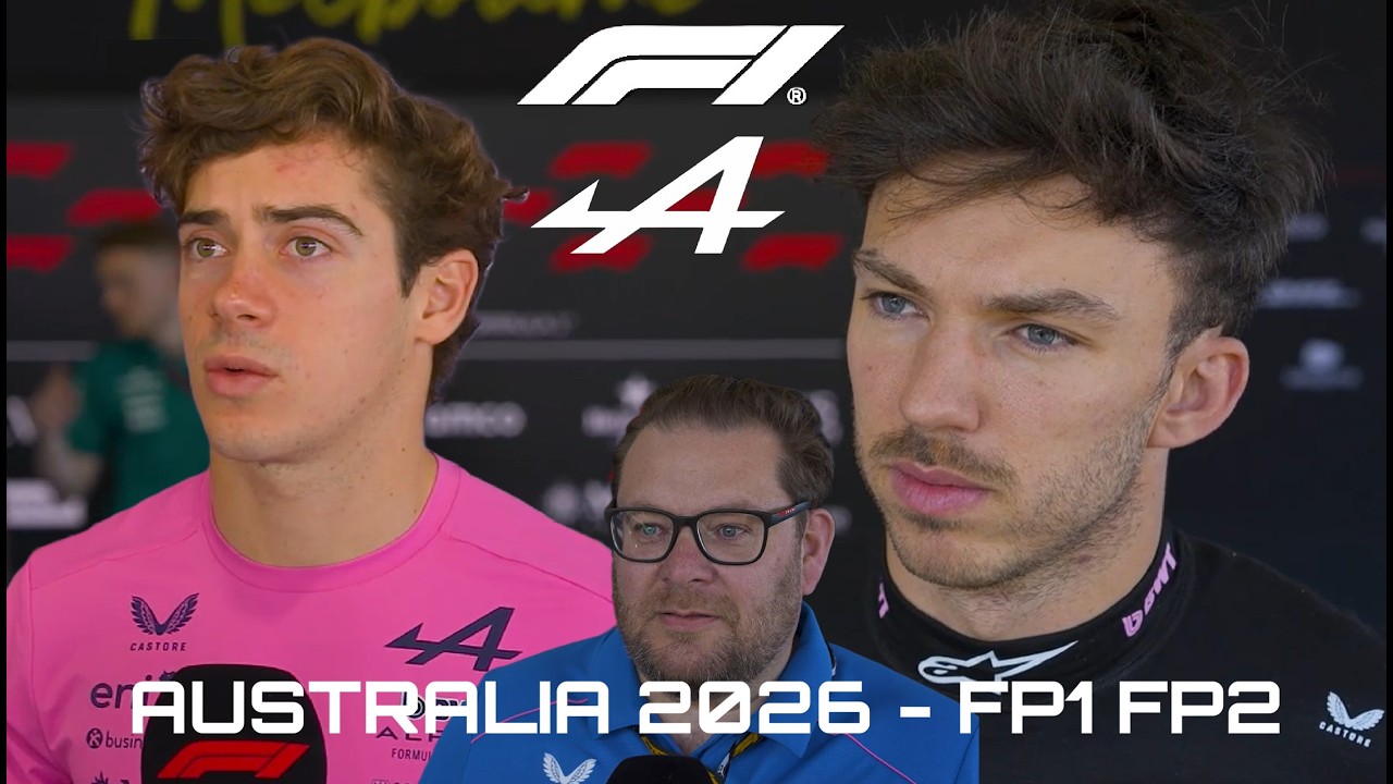FRANCO COLAPINTO🇦🇷 PIERRE GASLY🇫🇷 y DAVE GREENWOOD de ALPINE F1 en GP AUSTRALIA 2026 POST FP1 FP2