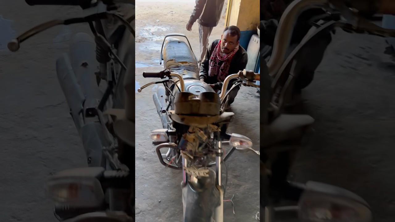 HF bike repairing karti hue 