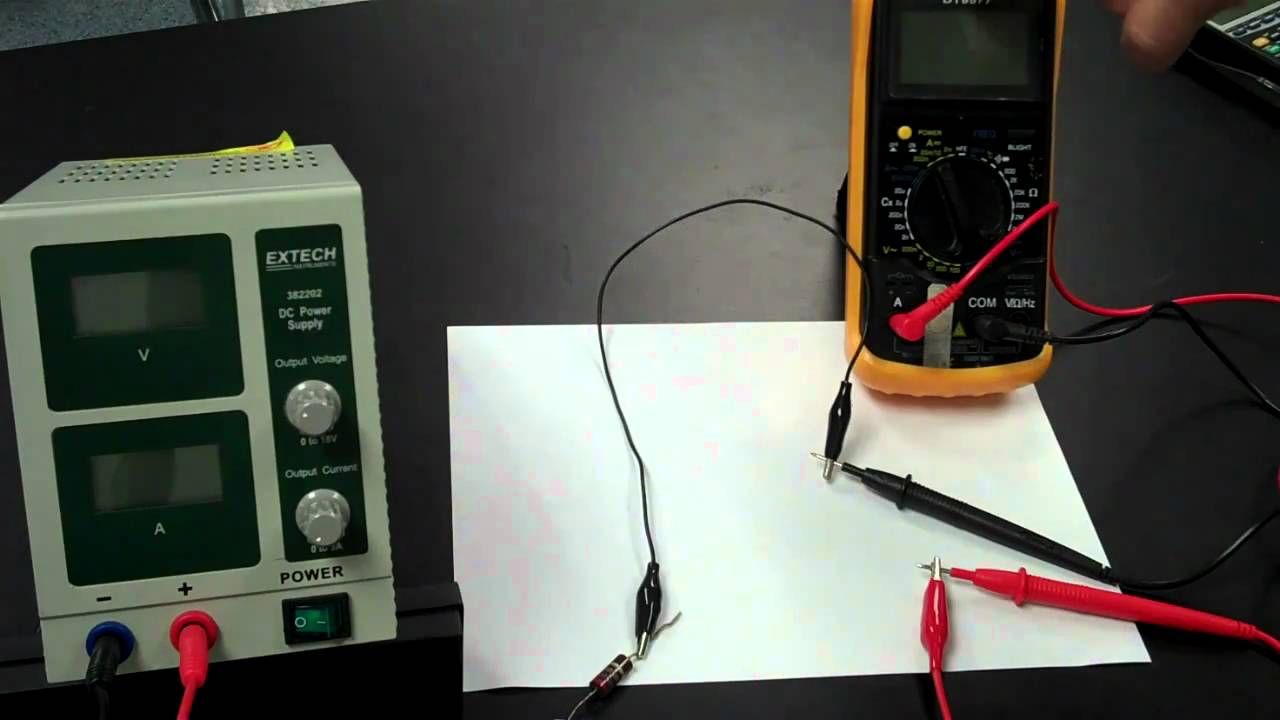 Ohm's Law pt1- Setting up the multimeter to measure current and voltage