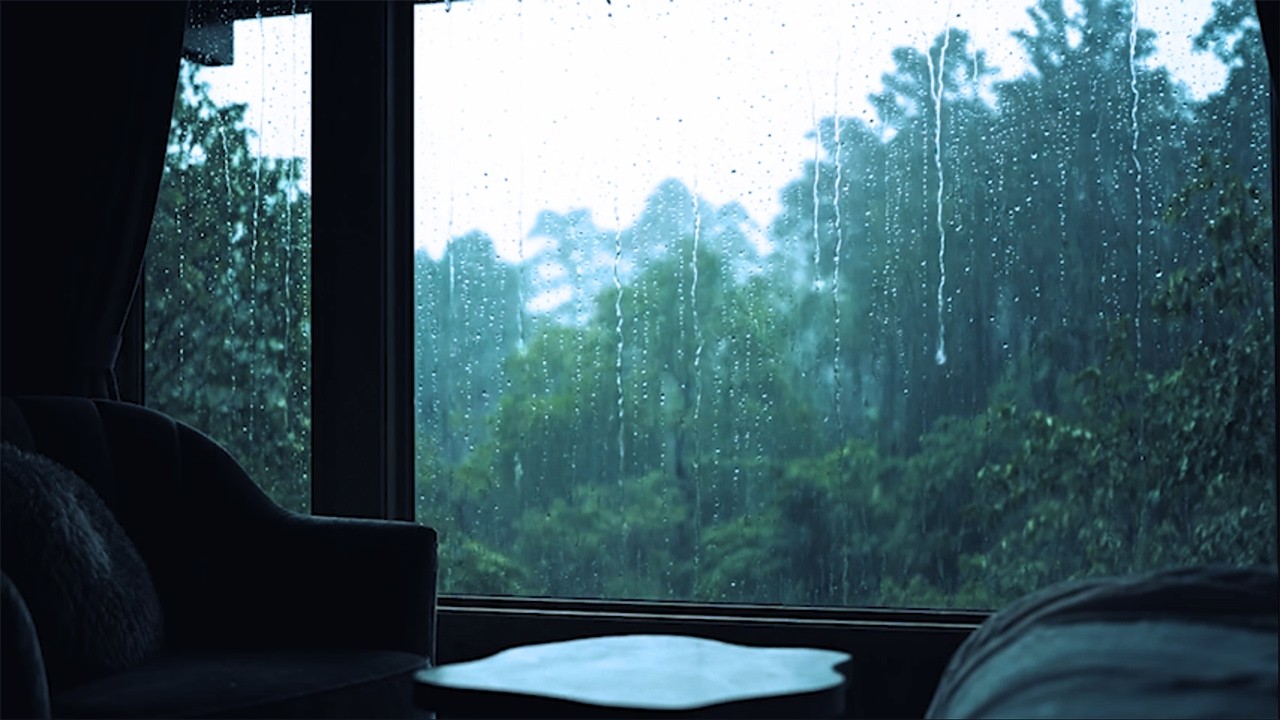 BLACK SCREEN Heavy Rain ASMR NO ADS  🎧 - For Better Sleep, Study, Mood | Ambient Noise Rain ASMR
