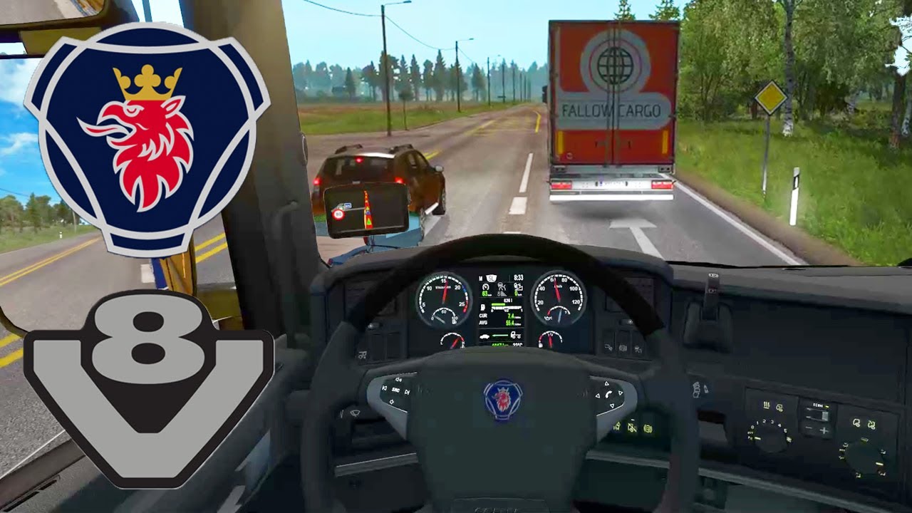 Euro Truck Simulator 2 - Scania R730 Open pipe